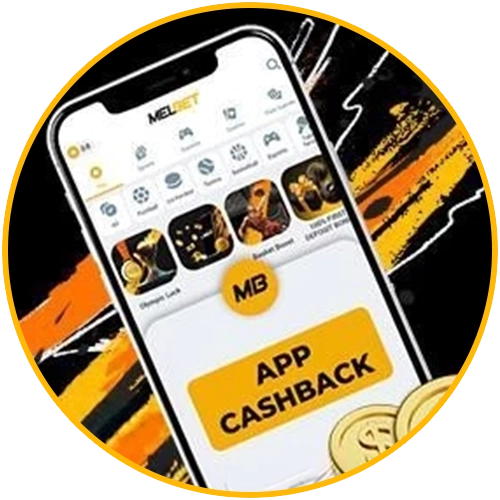 Weekly 10% cashback for Melbet mobile app users.